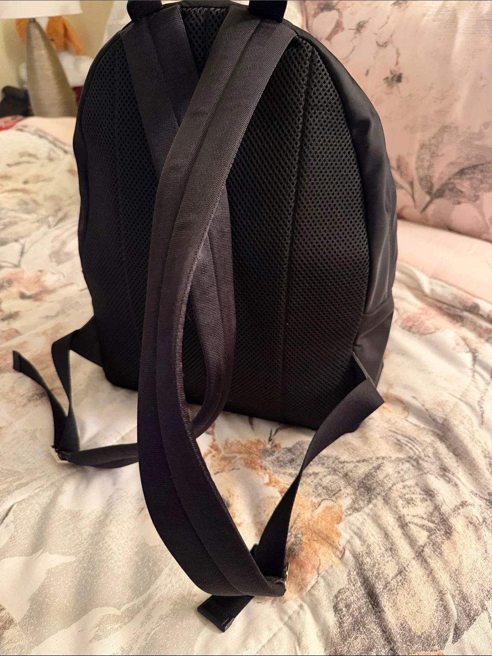 kate spade Black Nylon Mini Backpack with Gold Hardware